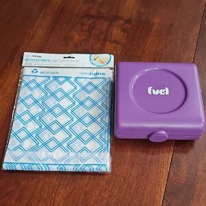 Purple Fuel Sandwich Box with Recyclable Bags